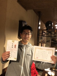 準優勝釜井裕介さん